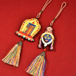 西藏拉萨直发车挂包挂十相自在藏戏面具特色好物包邮到家