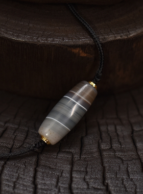 蓝沁缠丝天珠一物一拍可拉伸调节吊坠项链包邮到家