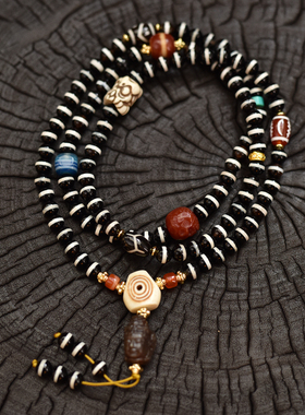 藏式一线药师108颗佛珠念珠民族风手链项链