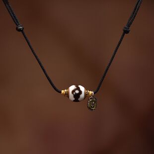 小清新风锁骨链三眼达洛天珠扎基拉姆吊牌包邮到家