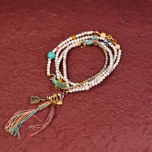 小清新风国风民族风星月菩提子斜挎手链项链