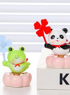 可爱卡通风车动物转转乐解压摆件