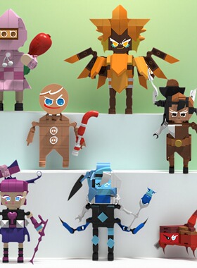 跑跑姜饼人王国拼装颗粒积木模型Cookie Run Kingdom公仔饼干酷跑