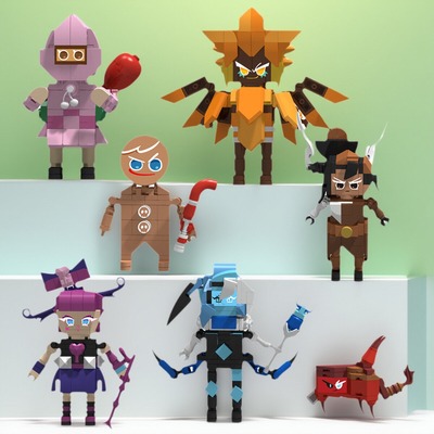 跑跑姜饼人王国拼装颗粒积木模型Cookie Run Kingdom公仔饼干酷跑