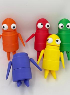 repo公仔回收行动手办模型摆件游戏机器人R.E.P.O关节可动黄鸭新