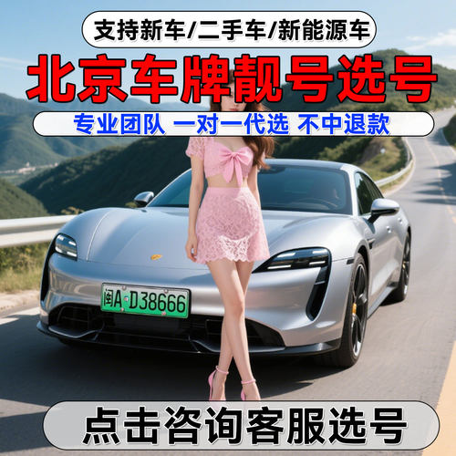 北京京A车牌自编选号新能源汽车12123自选数据库占用查询新车选牌