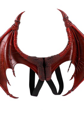 万圣节mardigras狂欢节小孩儿童costume恶魔cosplay龙翅膀跨境