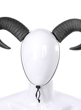 外贸跨境牛角头饰服饰道具万圣节狂欢节派对可调节恶魔角搞怪装饰