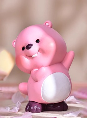 loopy盲盒歪头杀露比小海狸玩偶女生闺蜜桌面小摆件生日礼物新年