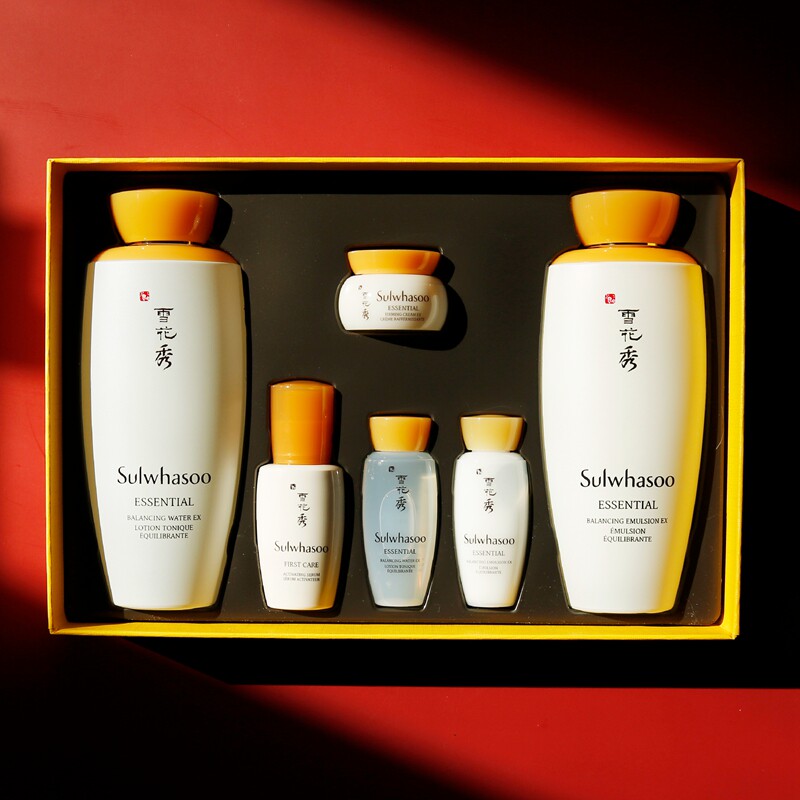 雪花秀滋阴水乳套装礼盒补水保湿人参滋盈肌肤爽肤水化妆水精华乳