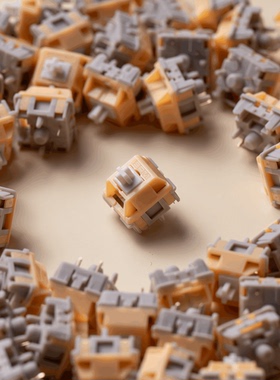 SOULCAT×SPM银杏轴Ginkgo Switch机械键盘MX线性轴体软糯闷响