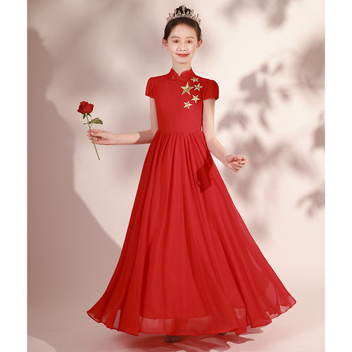 古典舞表演旗袍元旦合唱团体礼服