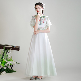 女大童独唱礼服中国风舞台表演学生艺考民乐独奏演出服生日公主裙