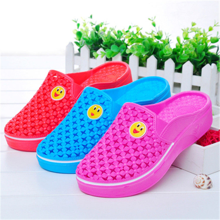 包头厚底凉拖鞋室内家居防滑软底拖外穿可爱卡通洞洞鞋女夏防滑拖