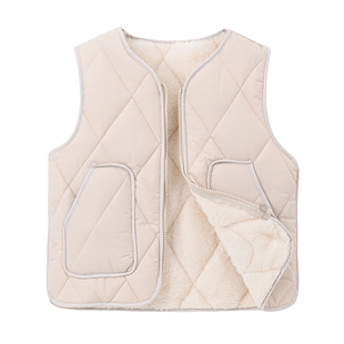 儿童羽绒棉马甲男童背心加绒加厚秋冬季女童内穿9大童8男女孩12岁