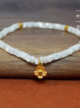 桃花手链老鱼骨简约女花朵