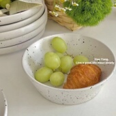 泼墨碗ins风陶瓷餐具小红书博主推荐 网红碗北欧沙拉碗米饭碗拍照