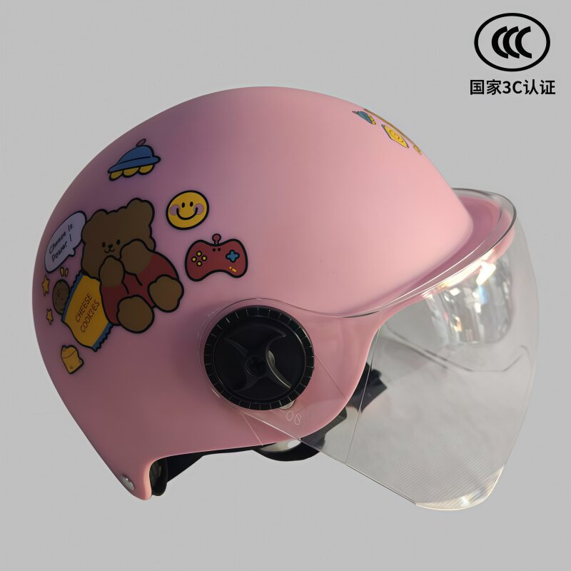 君豪龙3C认证儿童电动车头盔图片