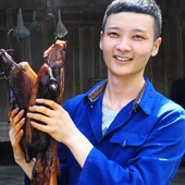 青城山老腊肉农家特产自制烟熏肉正宗四川腊肉咸肉农家五花肉腊味
