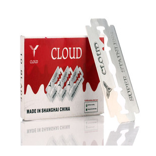 100片克劳德原装正品74双面刀片安全剃刀削发刀修眉刀刮胡刀专用