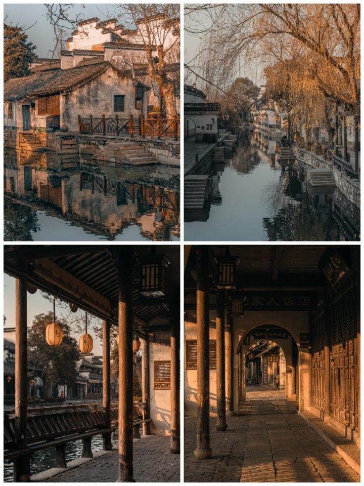 江南古镇古街古宅建筑古城小巷园林怀旧唯美意境图片素材4