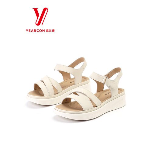 意尔康凉鞋女2025新款夏季外穿休闲女鞋舒适百搭沙滩鞋一字拖凉鞋