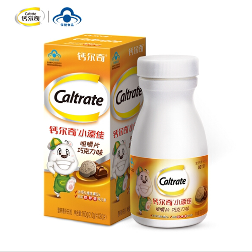 钙尔奇小添佳儿童钙官方正品补钙铁锌青少年学生小孩钙咀嚼4-10岁