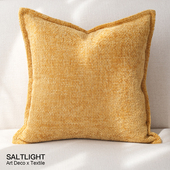 简约现代黄色雪尼尔靠垫抱枕沙发卧室方枕腰枕样板间 酿秋