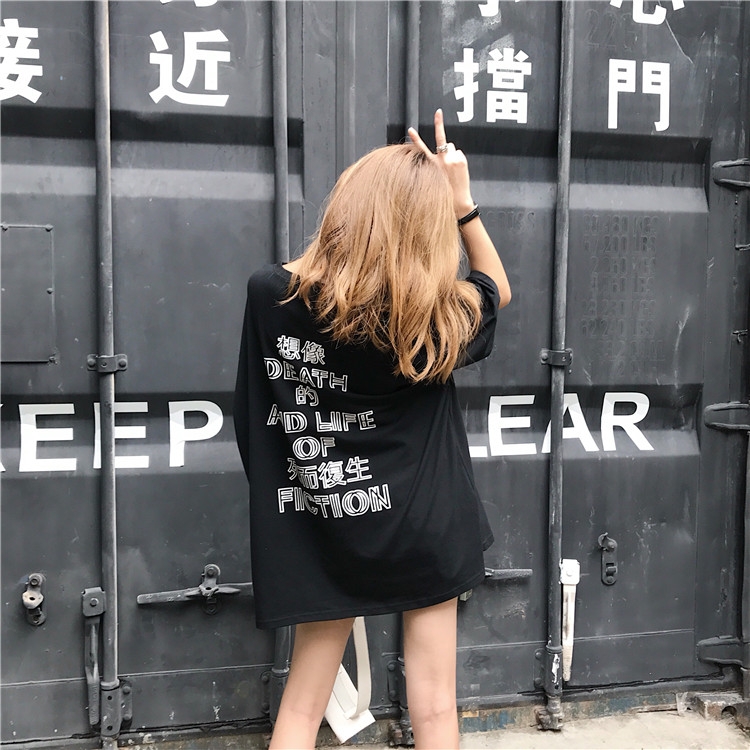ÐÂÆ·2018ÏÄÌ캫°æulzzang¸Ûζʮ×ã³±¿îÏÂÒÂʧ×ٰٴîÐÝÏÐÓ¡»¨TÐôÅ®