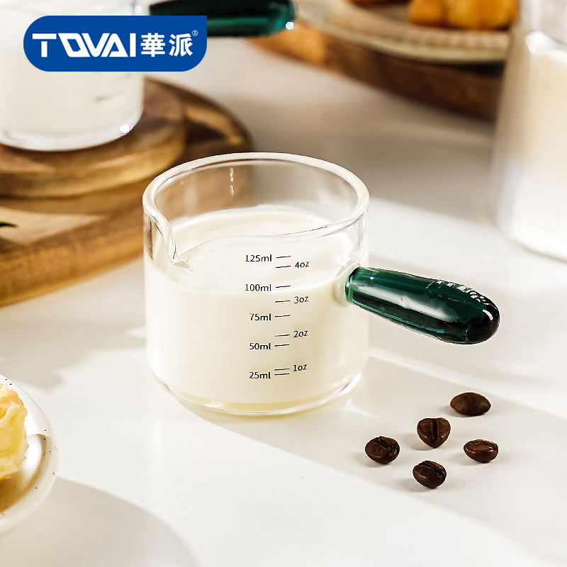 高硼硅小奶盅華派帶刻度