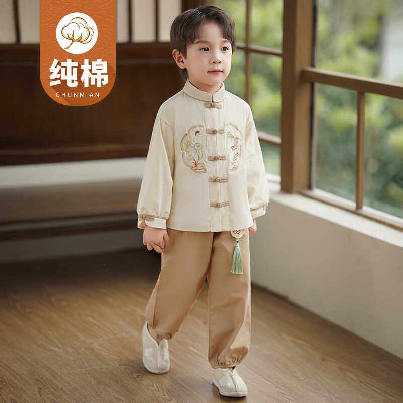 纯棉四季演出服常规纯棉绣花男