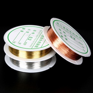 铜线首饰线diy手工艺品材料做发簪金属定型线0.3-1mm粗细铜丝线圈