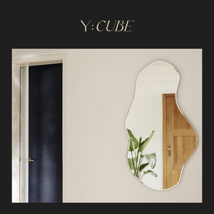 现货Y:CUBE丹麦进口ferm LIVING Pond Mirror湖泊上墙全身穿衣镜