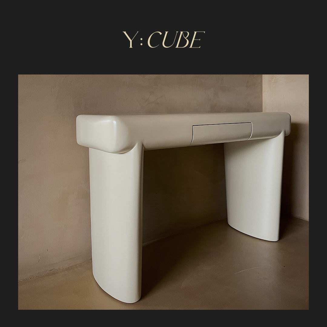 Y:CUBE | kar studio Lifting Desk艺术侘寂风卧室梳妆台化妆桌