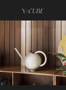 现货Y:CUBE丹麦进口ferm LIVING Orb金属黑色北欧简约浇花水壶