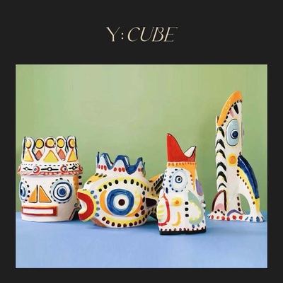 在途Y:CUBE比利时进口SERAX西西里彩绘釉面客餐厅器皿摆件花瓶
