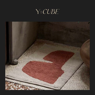 现货Y:CUBE丹麦进口ferm LIVING Lay Washable Mat卧室浴室脚垫子