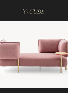 Y:CUBE意大利进口M0R0S0 Tender vis-a-vis艺术风格休闲沙发椅
