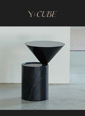 Y:CUBE葡萄牙进口De La Espada Laurel客厅卧室石材木质几何茶几