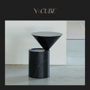 Y:CUBE葡萄牙进口De La Espada Laurel客厅卧室石材木质几何茶几