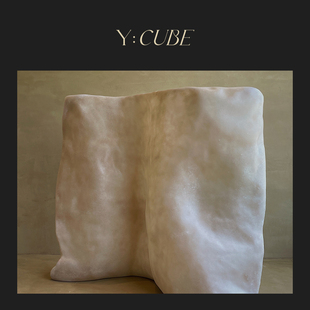 Y:CUBE | kar studio Knesd Screen侘寂风玻璃钢艺术屏风客厅隔断