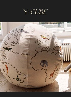 现货Y:CUBE丹麦进口Ferm Living The World儿童礼物卧室星球坐墩