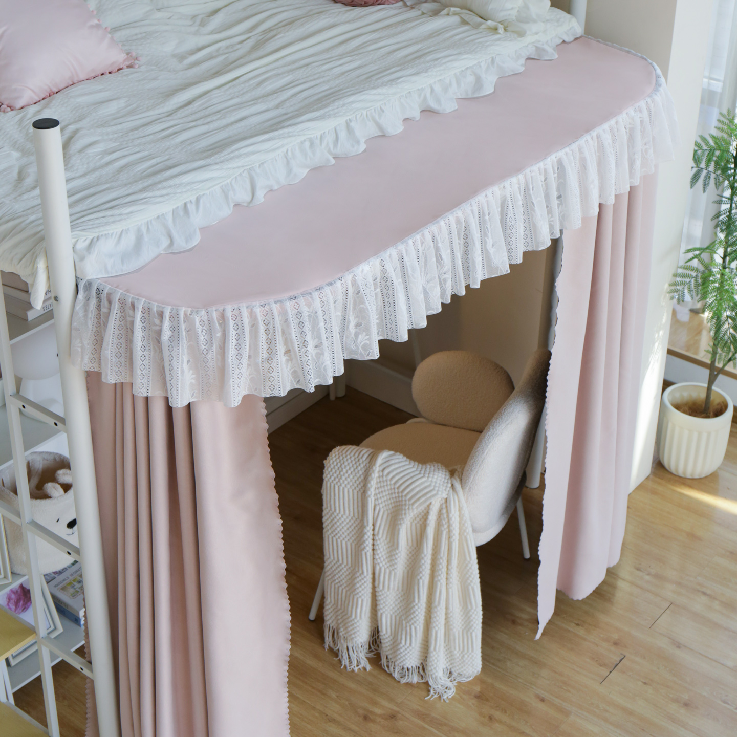 U型外扩桌帘遮挡帘学生宿舍