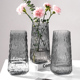 两件套 创意玻璃花瓶透明大号水养鲜花玫瑰富贵竹花瓶客厅摆件