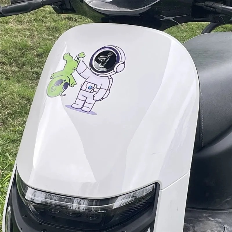 九号电动车E70c E100 n70车头LOGO车贴M95c M85c改装防水拉花贴纸