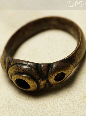 几何藏传民族风古玩戒指