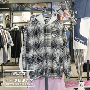 李宁反伍少不入川衬衫2025秋新款舒适格子衫时尚运动上衣 AFDVH89