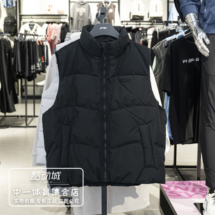 李宁羽绒马甲男子2025冬新款 反伍系列80%鸭绒保暖羽绒外套AMRV029