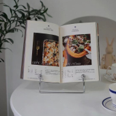 桌面立式 食谱架菜谱架展示架书报架杂志资料架乐谱看书懒人支架