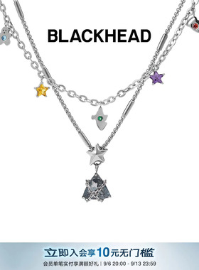 【颜人中同款】BLACKHEAD/黑头圣诞述系列圣诞树吊坠项链叠戴设计